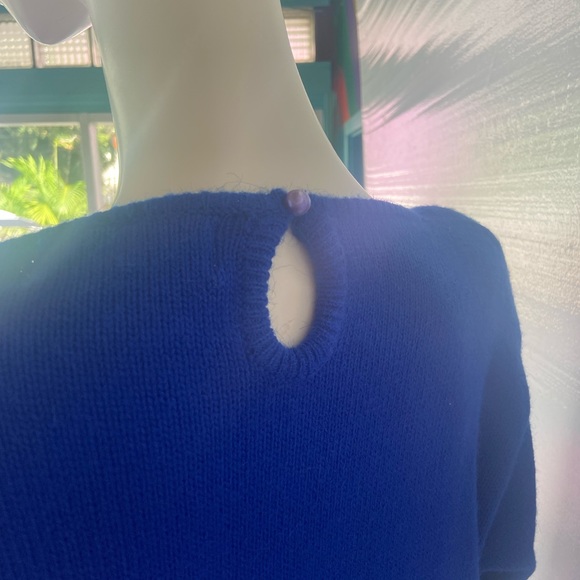 Vintage NWT sweater dress w sequins beads 80s 90s - Picture 6 of 12